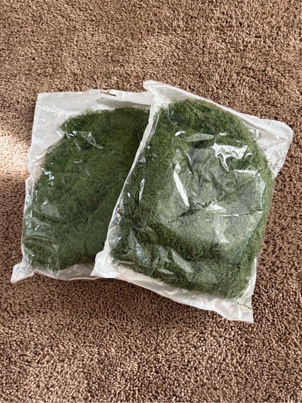 Faux Moss Bedding for crafts
